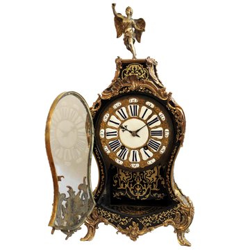 Zegar konsolowy Boulle - renowacja Zegar konsolowy Boulle - renowacja